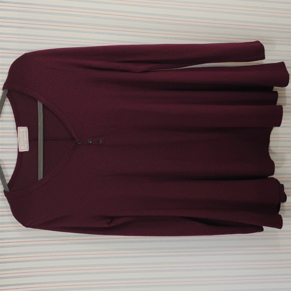 Sinuous Purple Lightweight Sweater Sm